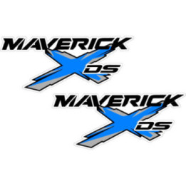 Can Am Maverick Ds Blue Stickers Decals 2x - DecalsHouse