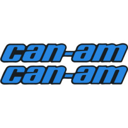 Can-Am Outlander Stickers – Black Blue ATV Panel Decals (2-Pack)