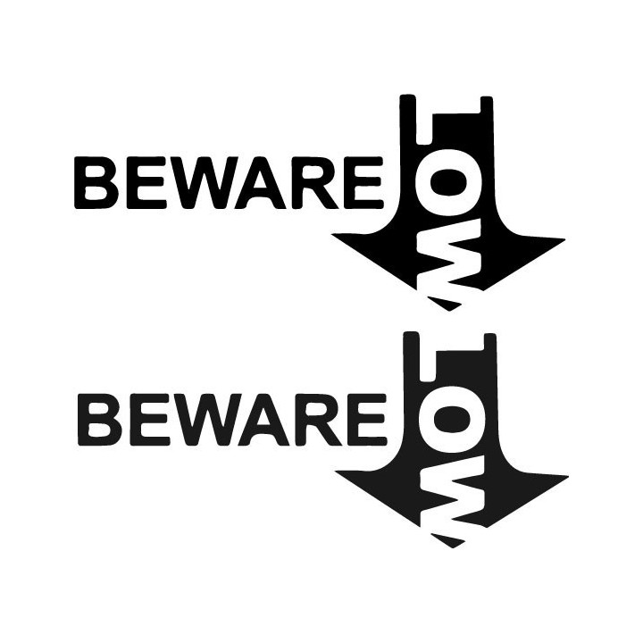 Buy Beware Low Decal Sticker Online