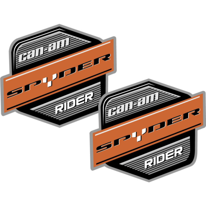 Can Am Spyder Rider Badge Stickers Decals 2x - DecalsHouse