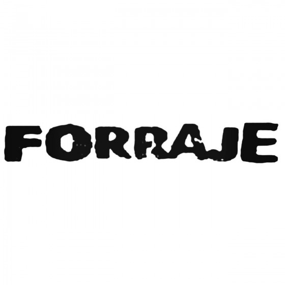 Forraje Band Decal Sticker