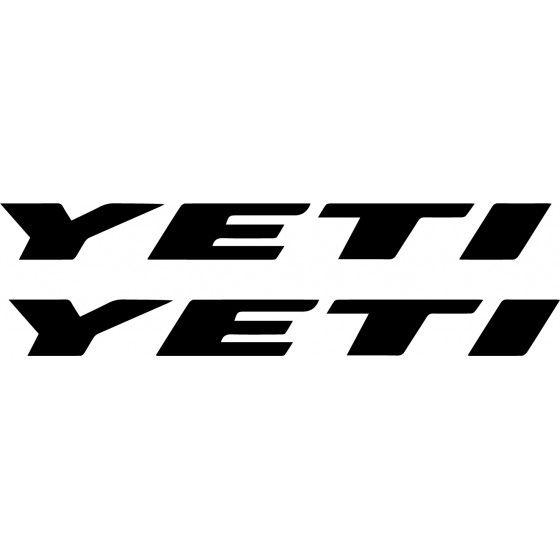 2x Yeti Logo Decals Stickers