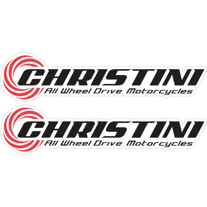 Christini Logo Stickers Decals 2x - DecalsHouse