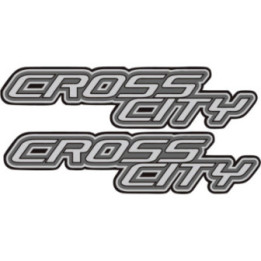 Derbi Cross City Grey Stickers Decals 2x - DecalsHouse