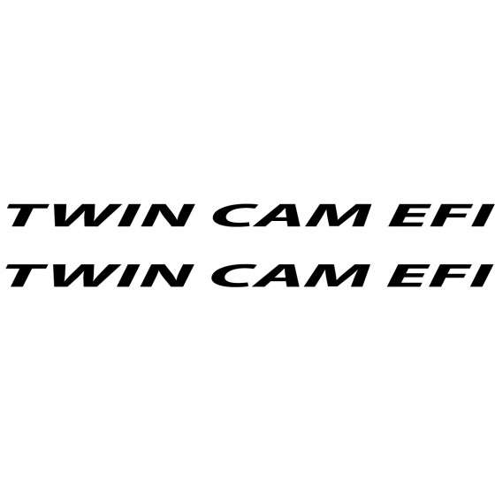 2x Twin Cam Efi Decals...