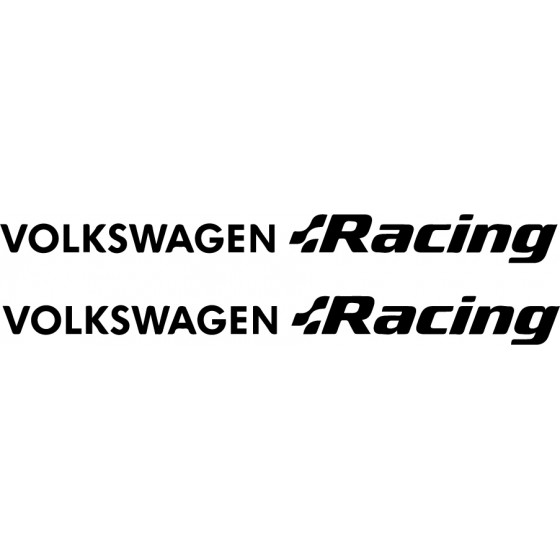 2x Volkswagen Racing Decals...