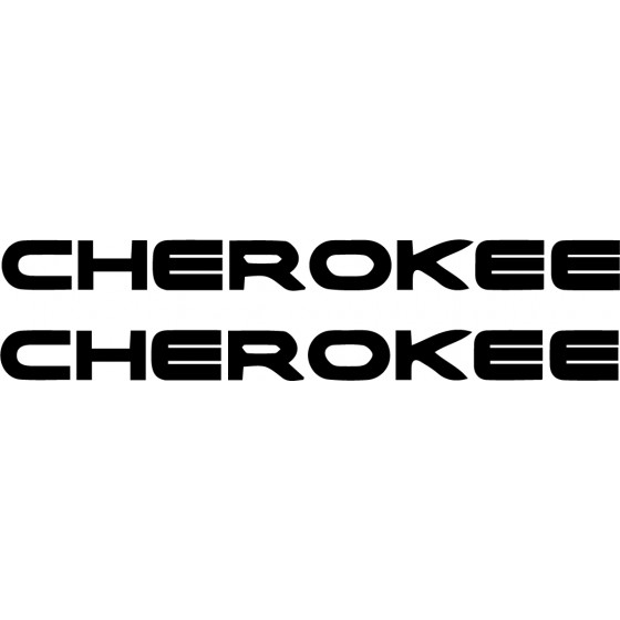 2x Jeep Cherokee Decals...