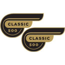 Enfield 500s Continental Stickers Decals 2x - DecalsHouse