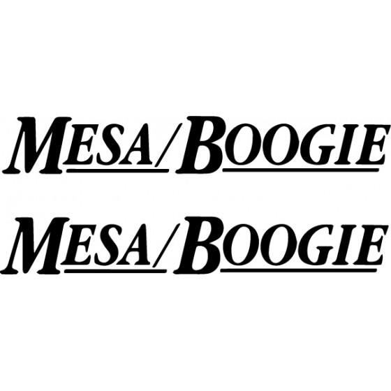 2x Mesa Boogie Vinyl Decals...