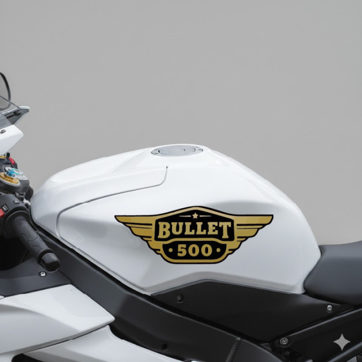 Enfield Bullet 500 Style 3 Stickers Decals 2x - DecalsHouse