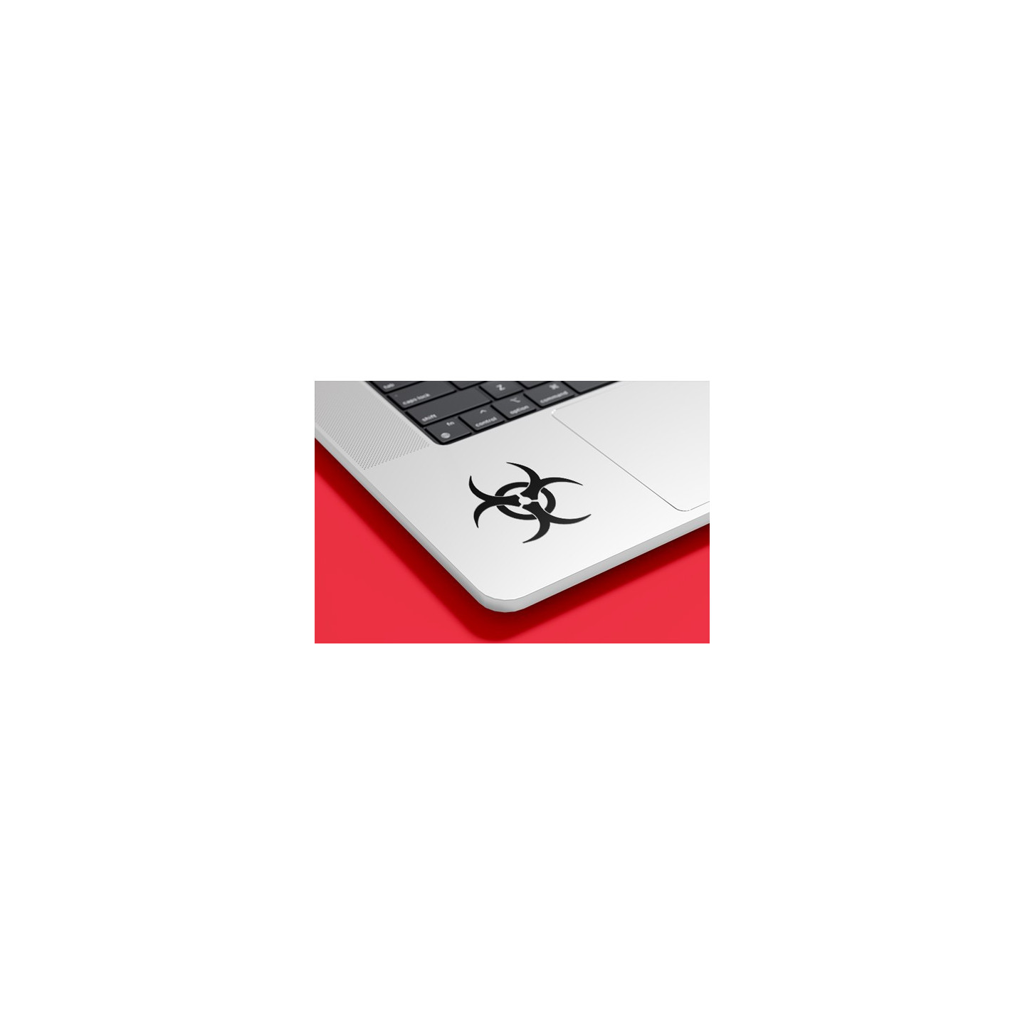 Biohazard Symbol Stickers – Toxic Warning Decals (2-Pack)