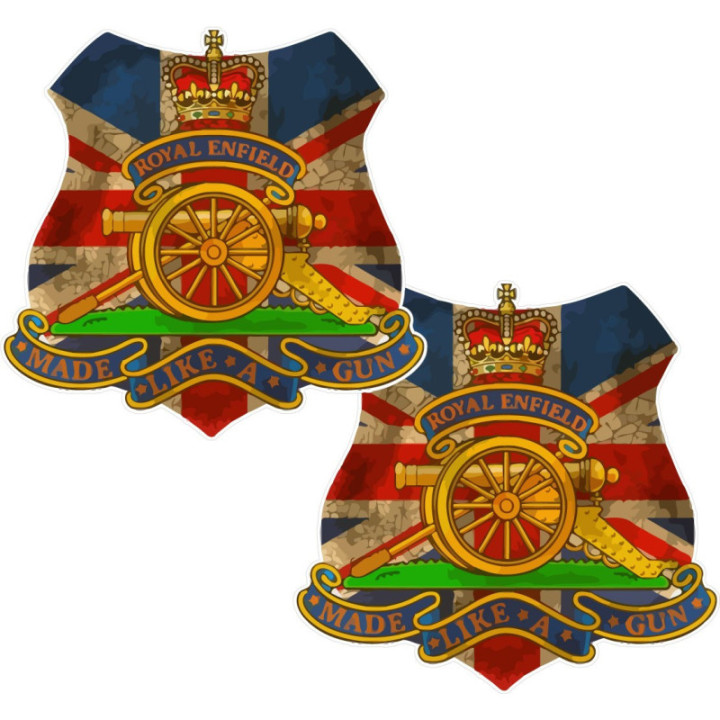Royal Enfield Emblem Stickers – Bullet Interceptor 650 Classic Decals (2-Pack)