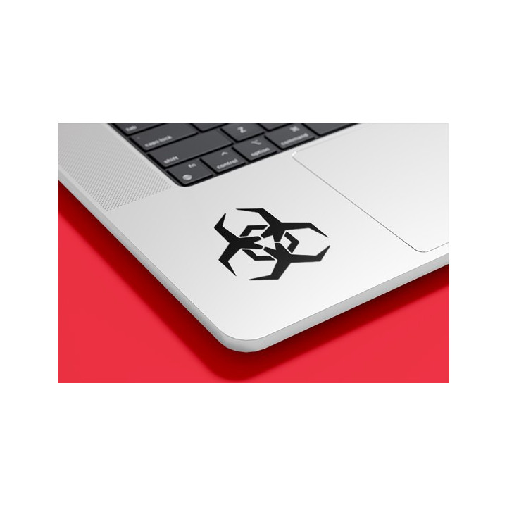 Biohazard Symbol Stickers – Warning Sign Decals (2-Pack)