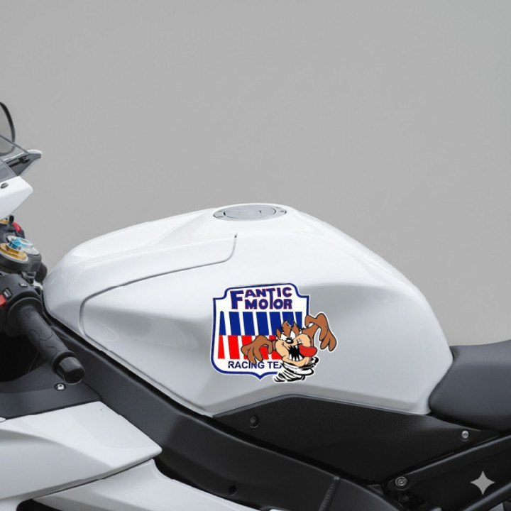 Fantic Logo Taz Stickers Decals 2x - DecalsHouse