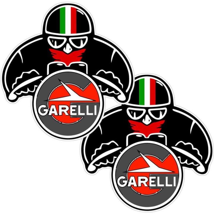 Garelli Logo Cafe Racer Stickers Decals 2x - DecalsHouse