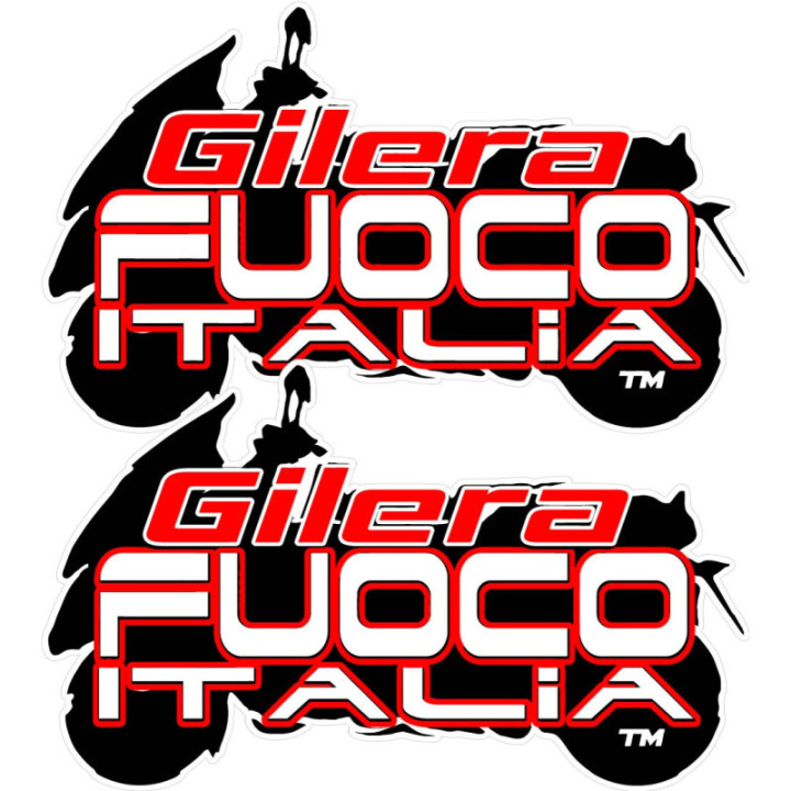 Gilera Fuoco Italia Stickers Decals 2x - DecalsHouse