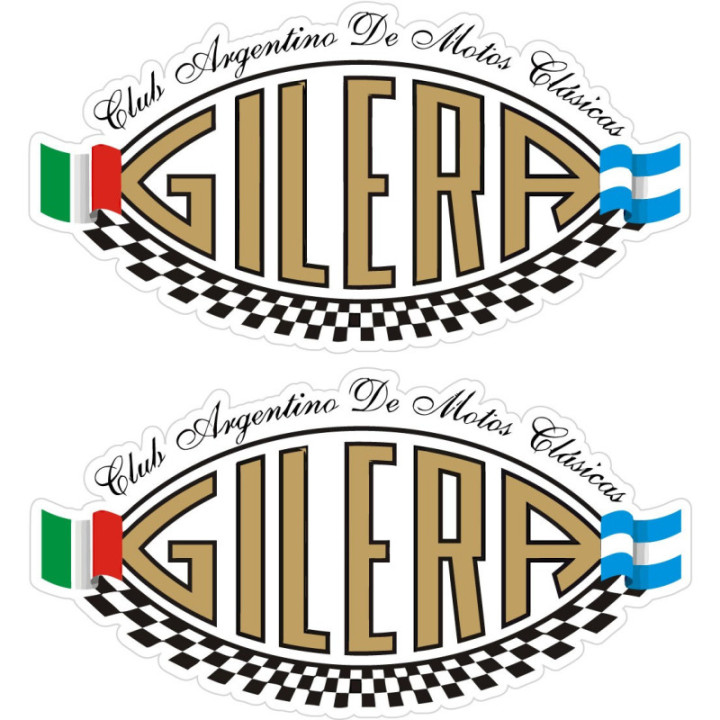 Gilera Logo Style 5 Stickers Decals 2x - DecalsHouse