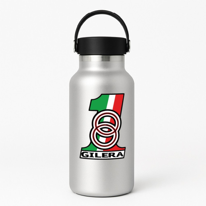 Gilera Number One Stickers Decals 2x - DecalsHouse