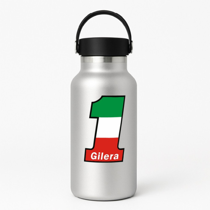 Gilera Number One Style 2 Stickers Decals 2x - DecalsHouse