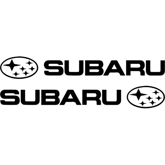 2x Subaru Logo Vinyl Decals...