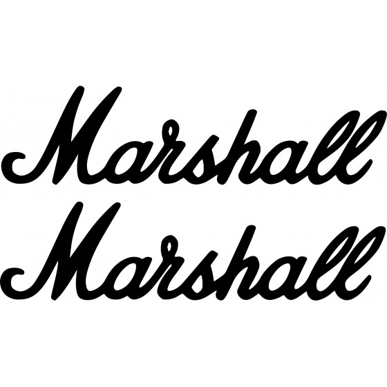 2x Marshall Amps Logo Vinyl...