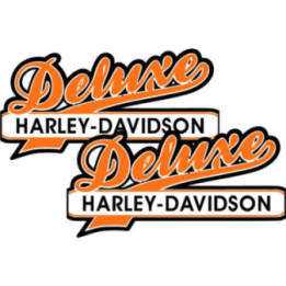 Harley Davidson Deluxe Stickers Decals 2x - DecalsHouse