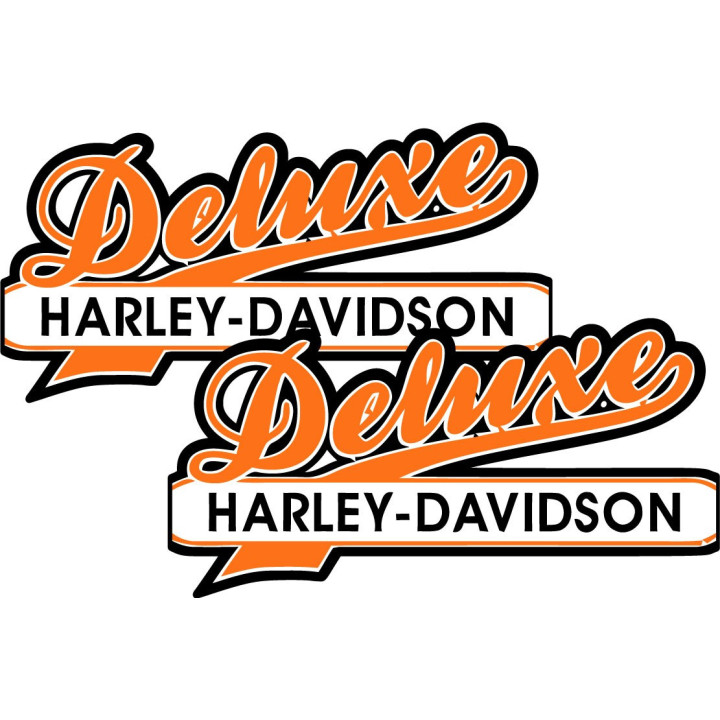 Harley Davidson Deluxe Stickers Decals 2x - DecalsHouse