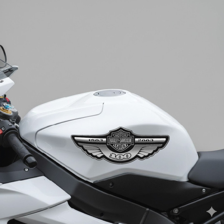 Harley Davidson Logo Emblem Stickers Decals 2x - DecalsHouse