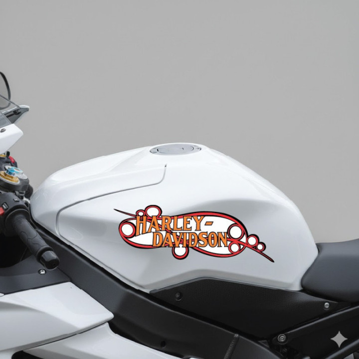 Harley Davidson Logo Style 10 Stickers Decals 2x - DecalsHouse