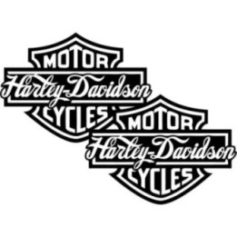 Harley Davidson Logo Style 3 Stickers Decals 2x - DecalsHouse