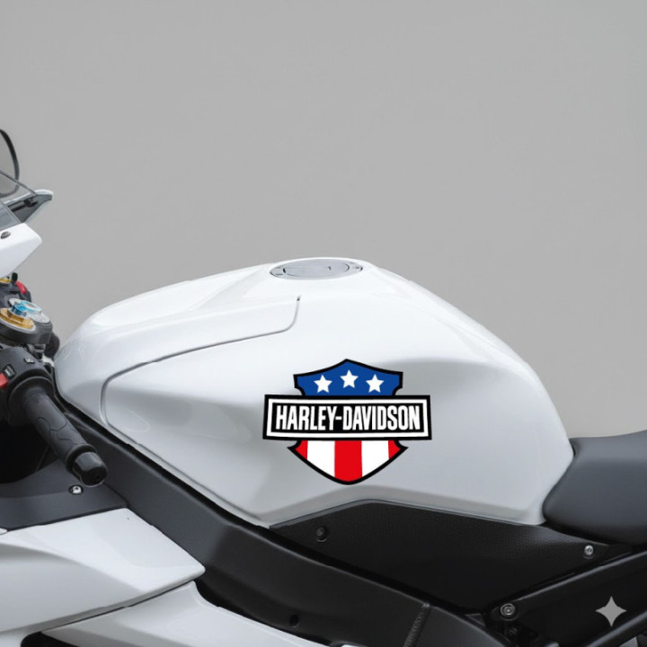 Harley Davidson Logo Style 4 Stickers Decals 2x - DecalsHouse