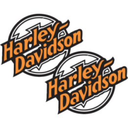 Harley Davidson Logo Style 8 Stickers Decals 2x - DecalsHouse