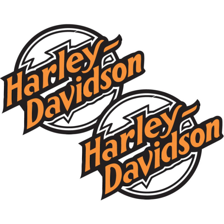 Harley Davidson Logo Style 8 Stickers Decals 2x - DecalsHouse