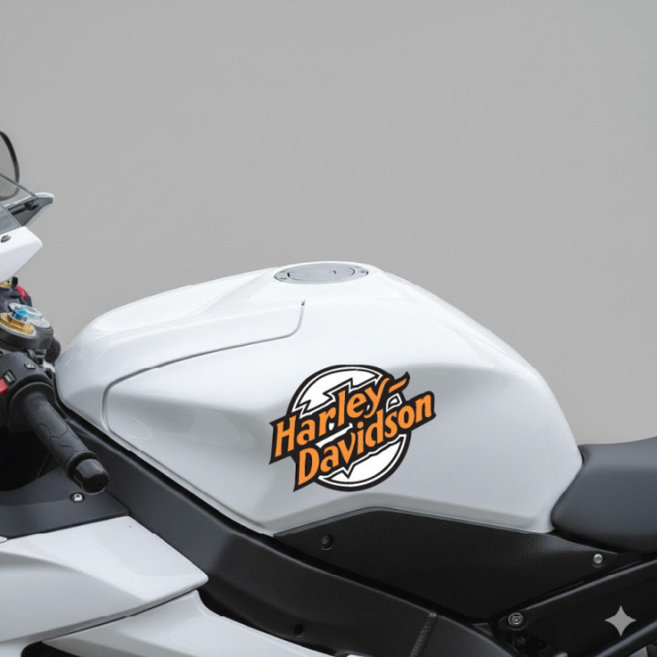 Harley Davidson Logo Style 8 Stickers Decals 2x - DecalsHouse