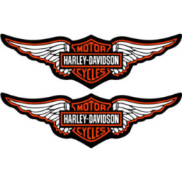 Harley-Davidson Wings Stickers – Sportster Softail Decals (2-Pack)