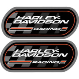 Harley-Davidson Racing Badge Stickers - H-D Decals (2-Pack)