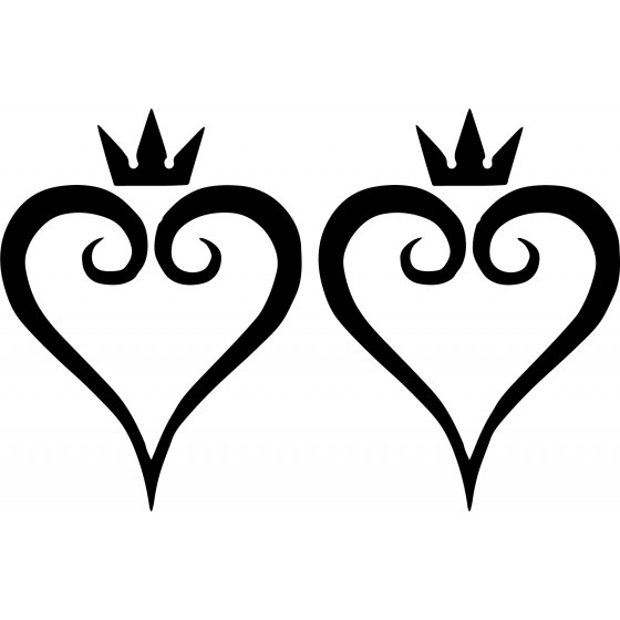 2x Kingdom Hearts Heart...