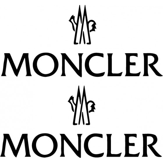 2x Moncler Logo Vinyl...