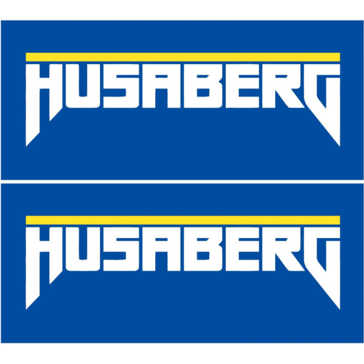 Husaberg Motorcycle Stickers – Enduro Off-Road Vinyl Decals (2-Pack)