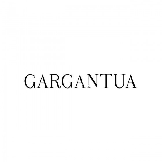 Gargantuaband Logo Vinyl Decal
