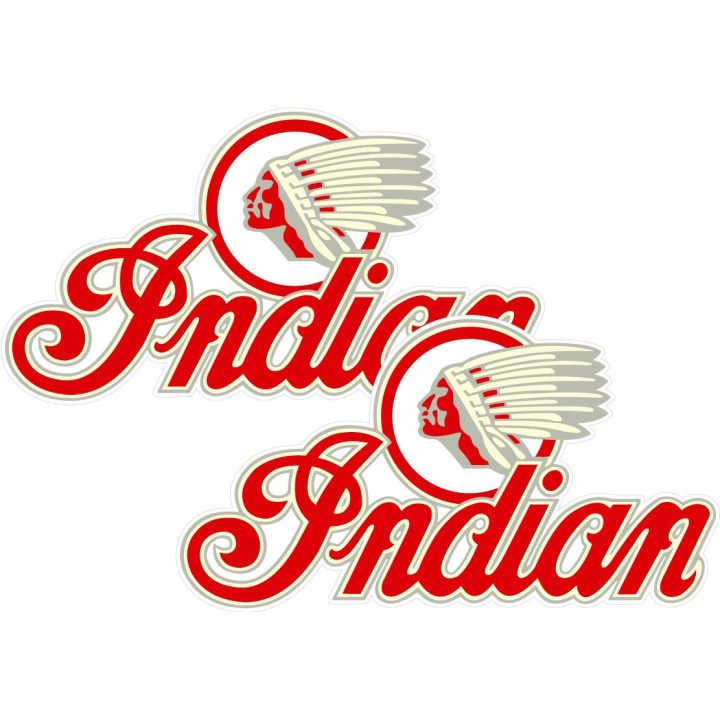 Indian Motorcycles Logo Style 2 Stickers Decals 2x - DecalsHouse
