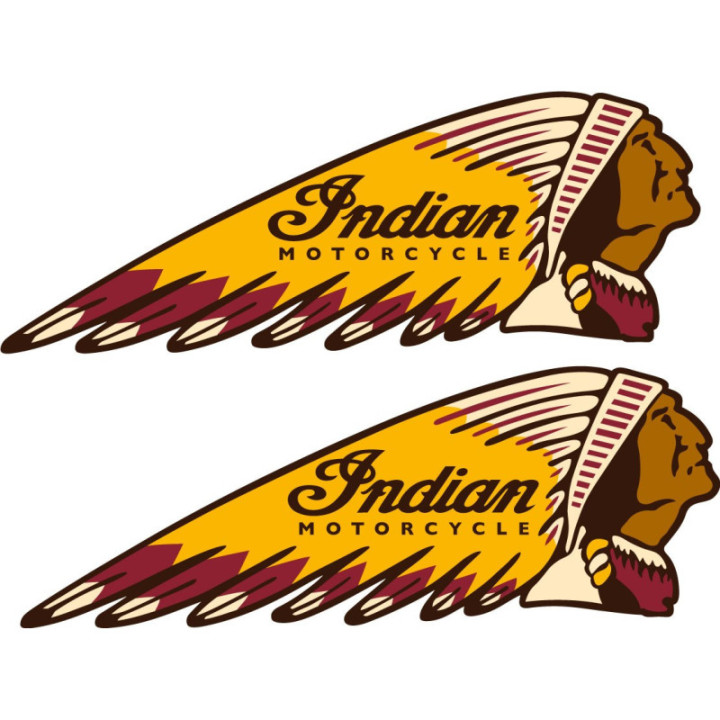 Indian Motorcycles Logo Style 3 Stickers Decals 2x - DecalsHouse