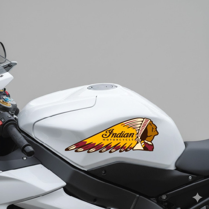 Indian Motorcycles Logo Style 3 Stickers Decals 2x - DecalsHouse