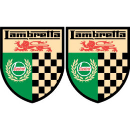 Lambretta Castrol Logo Badge Style 2 Stickers Decals 2x - DecalsHouse