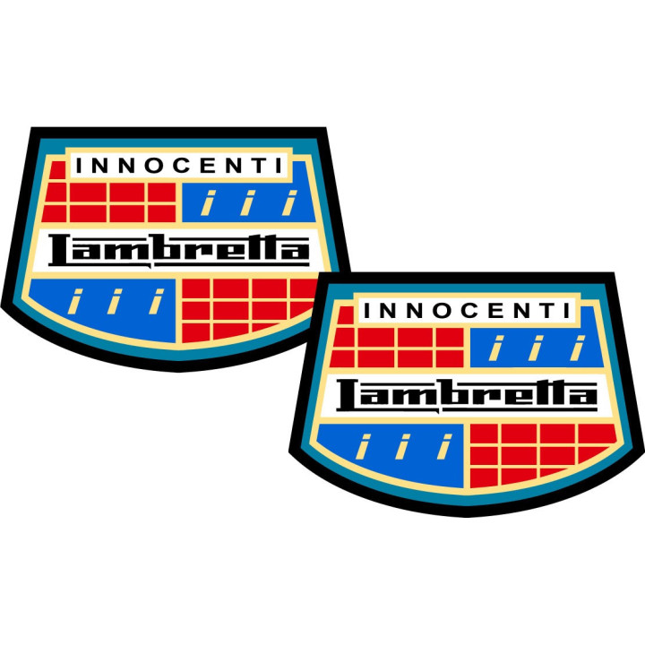 Lambretta Innocenti Logo Style 2 Stickers Decals 2x - DecalsHouse