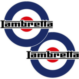 Lambretta Logo Stickers Decals 2x - DecalsHouse