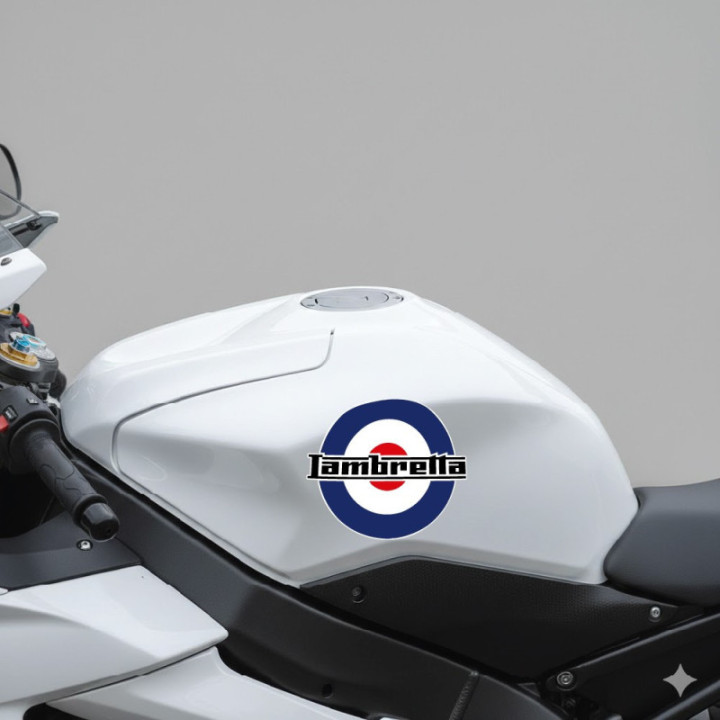 Lambretta Logo Stickers Decals 2x - DecalsHouse