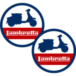 Lambretta Logo Style 2 Stickers Decals 2x - DecalsHouse