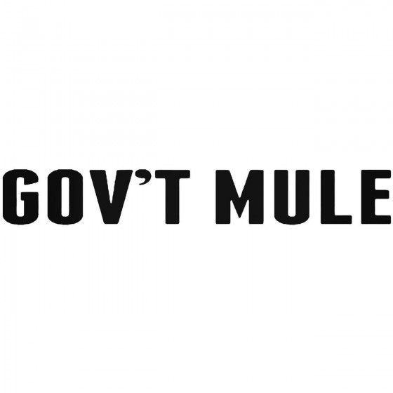 Govt Mule Band Decal Sticker