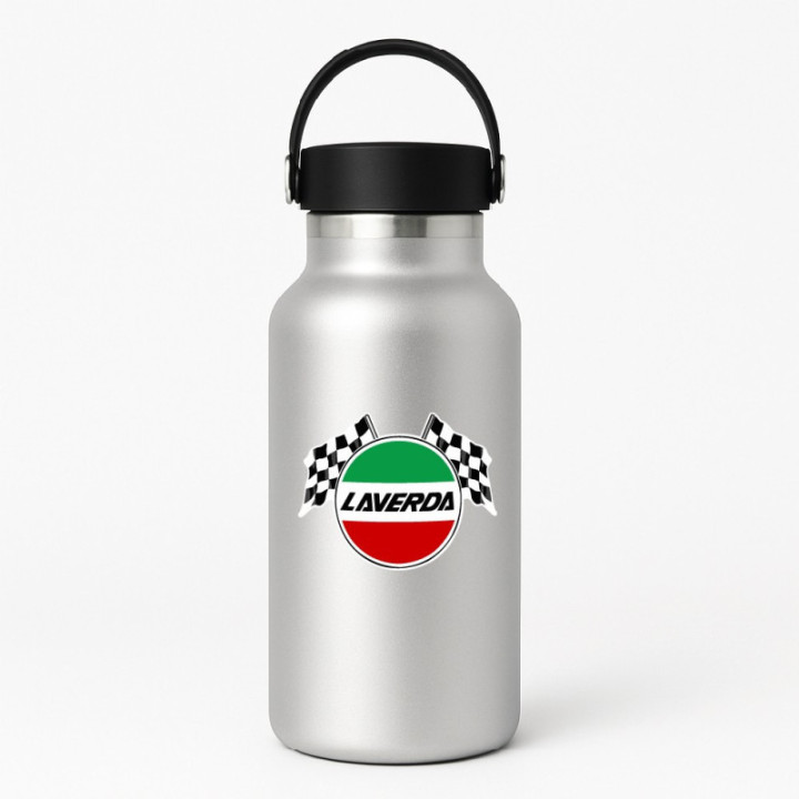 Laverda Logo Flags Stickers Decals 2x - DecalsHouse
